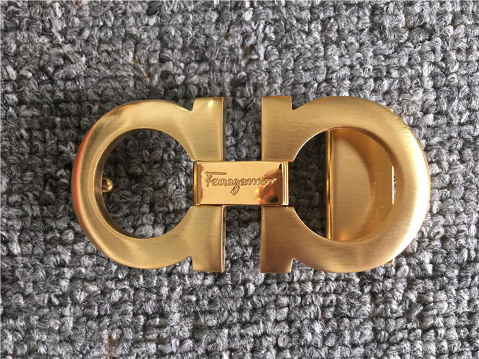 Ferragamo Black Leather Gold Buckle - EUR FASHION