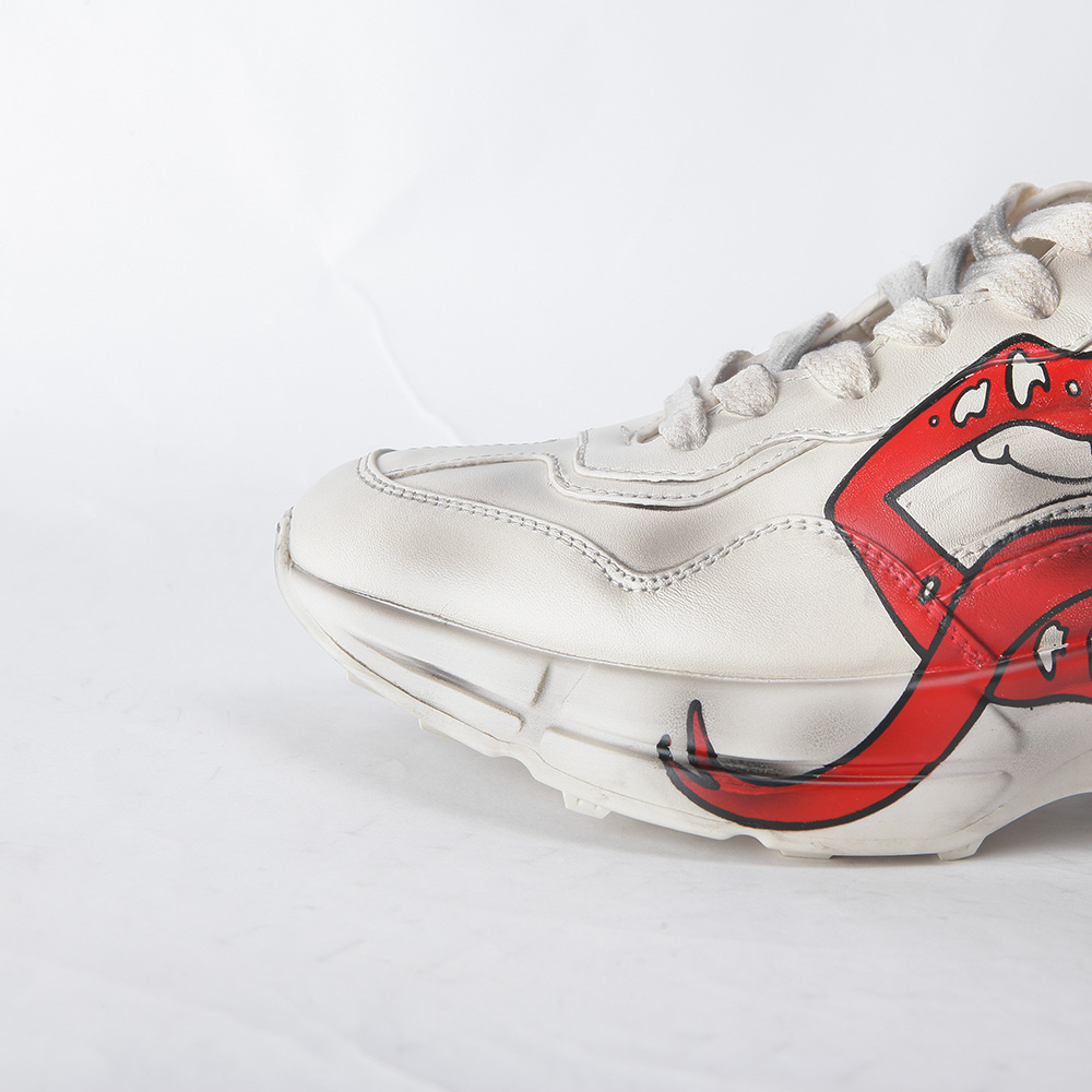 Gucci Rhyton Sneaker With Mouth Print - EUR FASHION