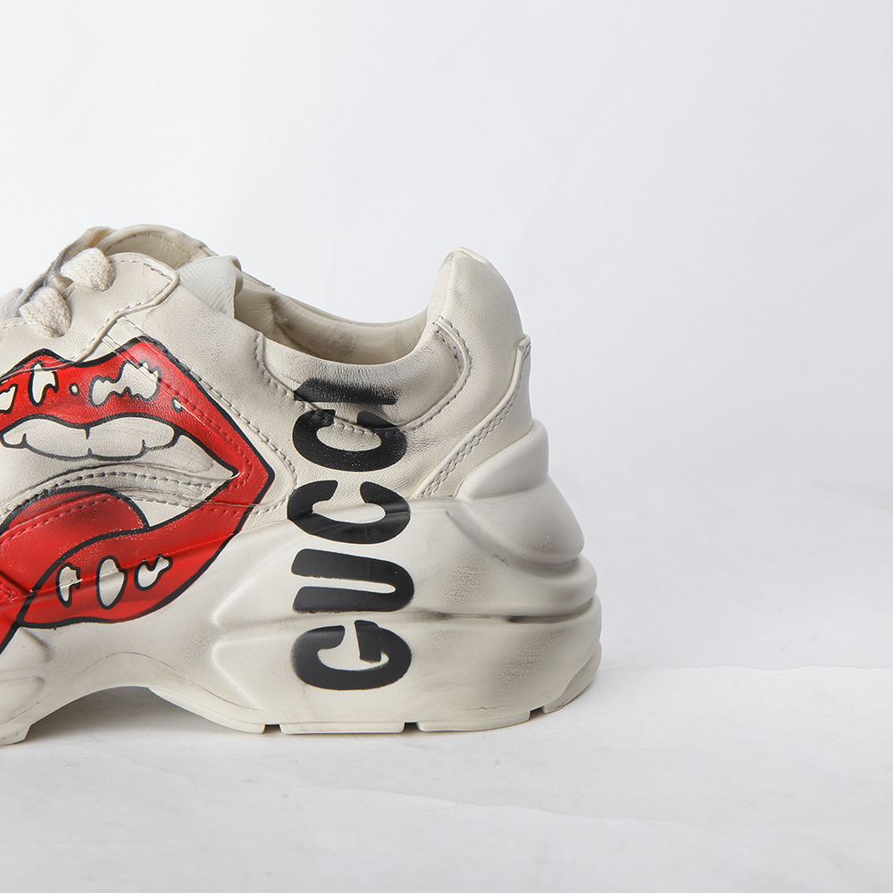 Gucci Rhyton Sneaker With Mouth Print - EUR FASHION