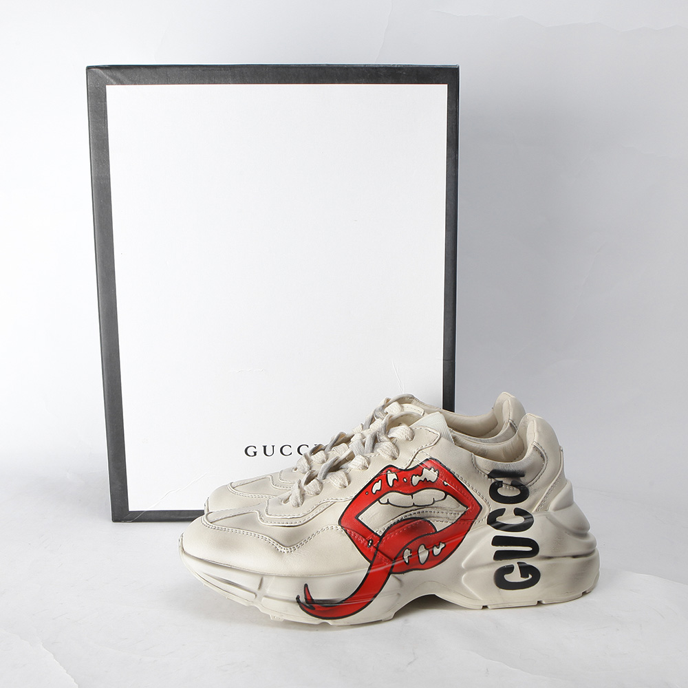 Gucci Rhyton Sneaker With Mouth Print - EUR FASHION