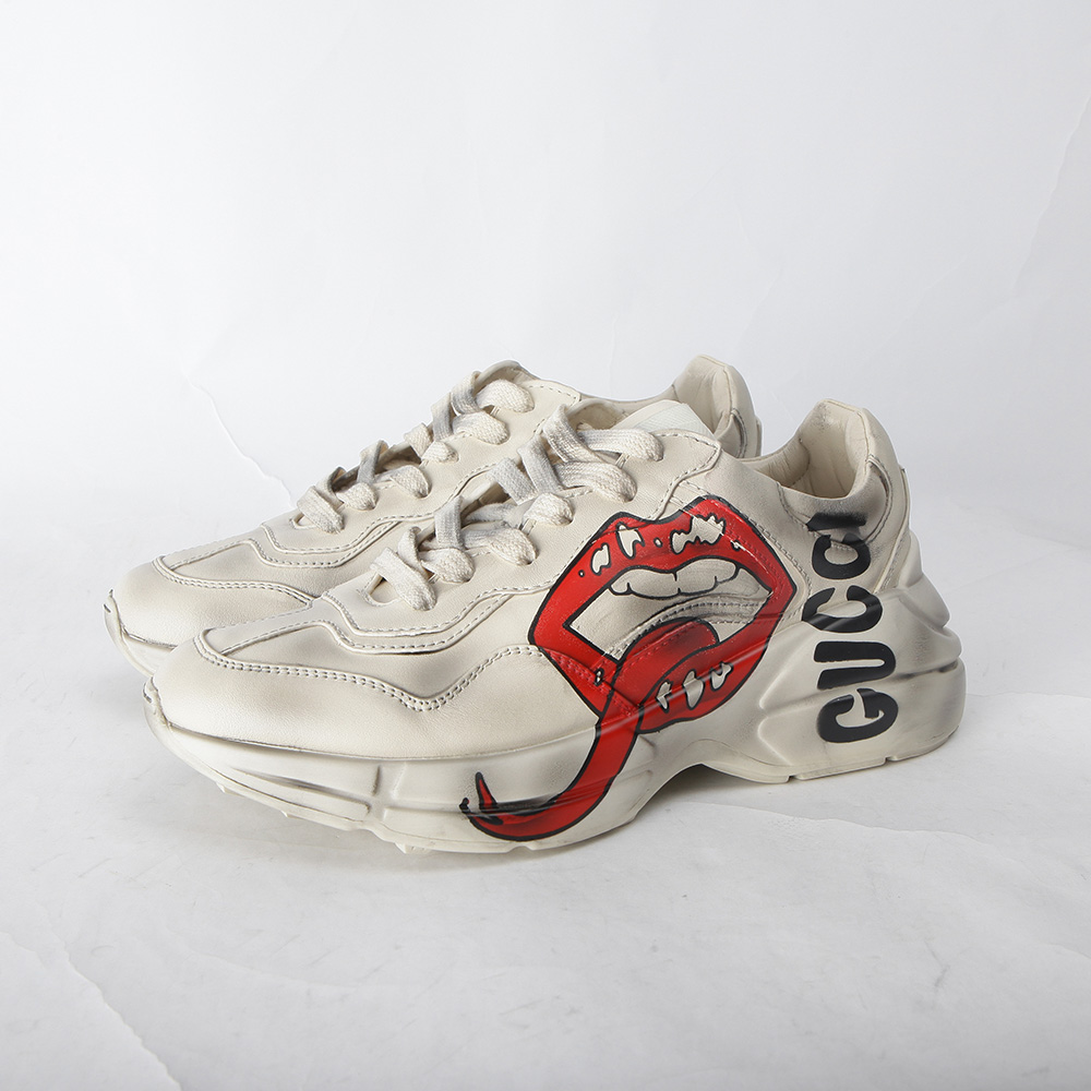 Gucci Rhyton Sneaker With Mouth Print - EUR FASHION