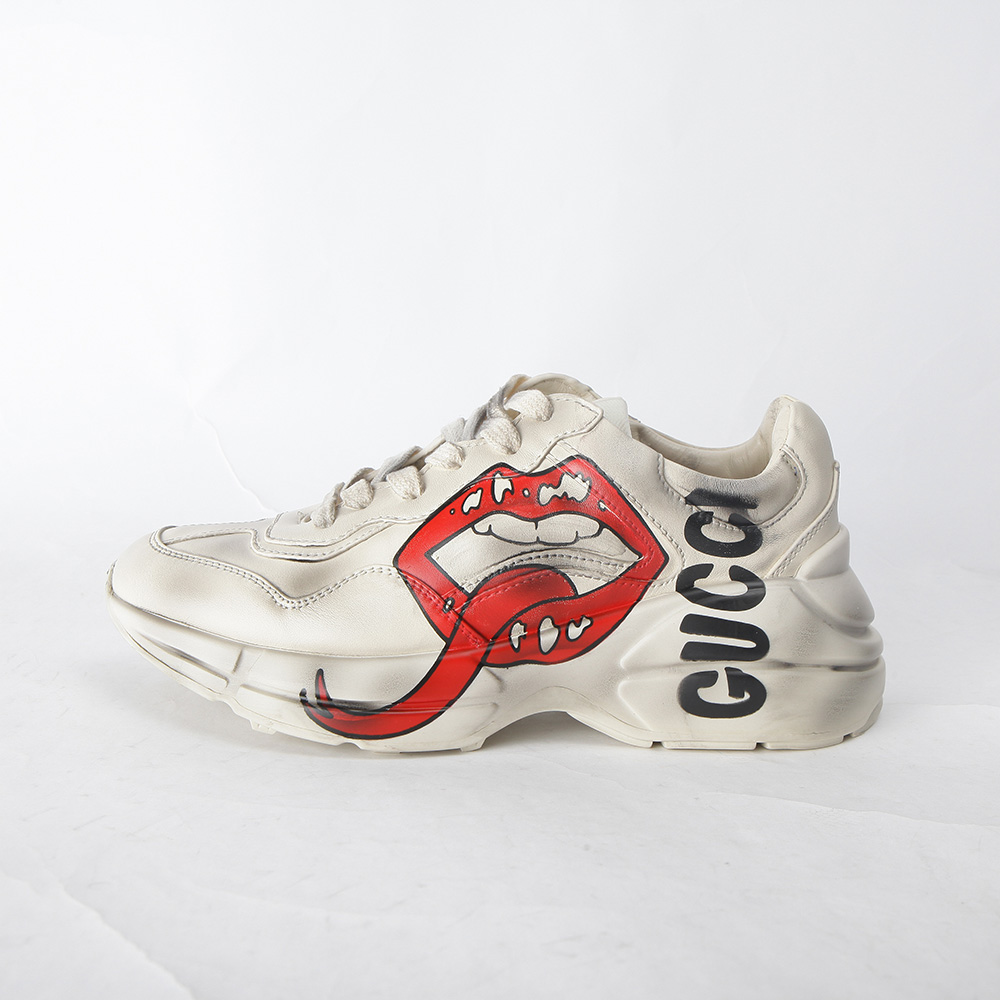 Gucci Rhyton Sneaker With Mouth Print - EUR FASHION