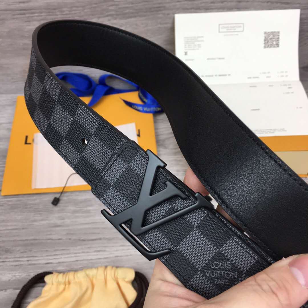 Louis Vuitton Damier Belt In Black - EUR FASHION