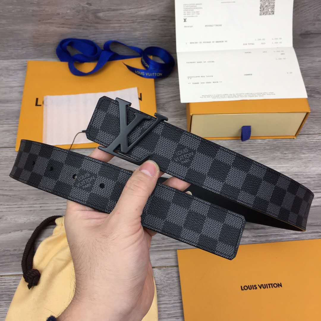 Louis Vuitton Damier Belt In Black - EUR FASHION