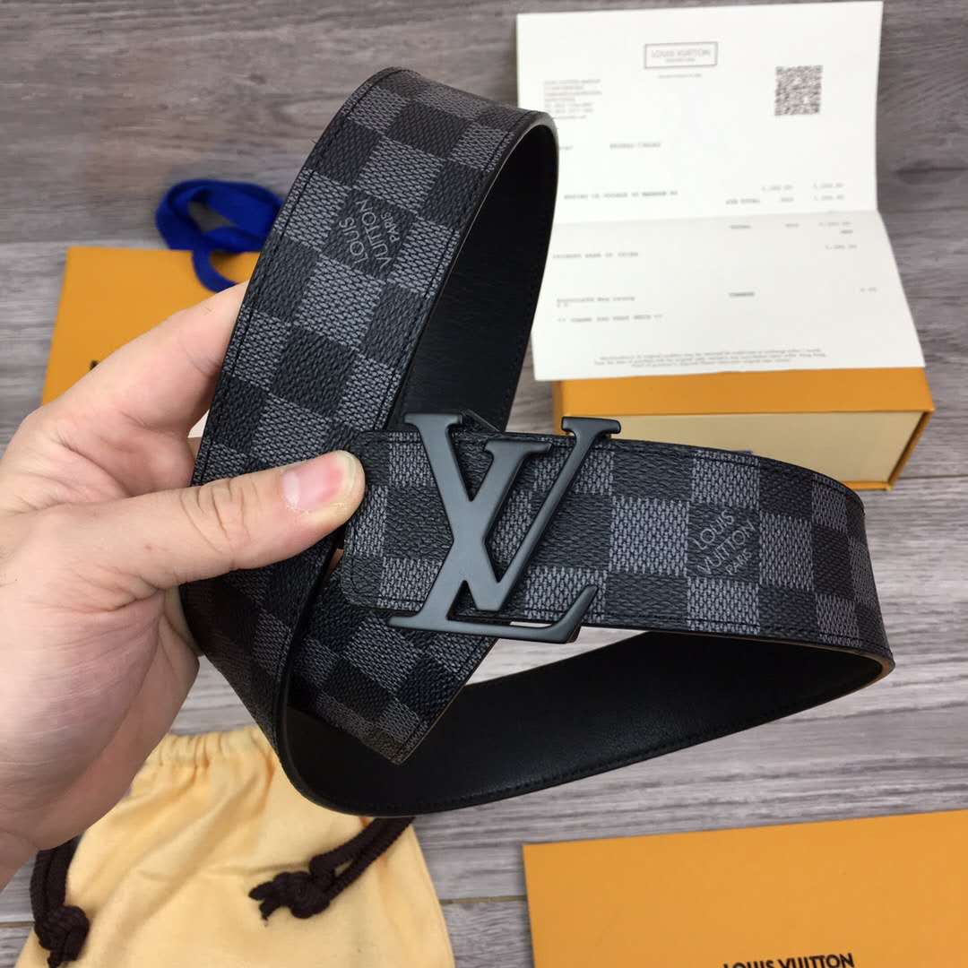 Louis Vuitton Damier Belt In Black - EUR FASHION