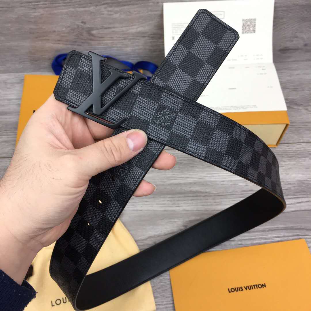 Louis Vuitton Damier Belt In Black - EUR FASHION