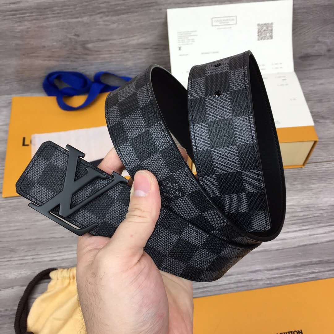 Louis Vuitton Damier Belt In Black - EUR FASHION