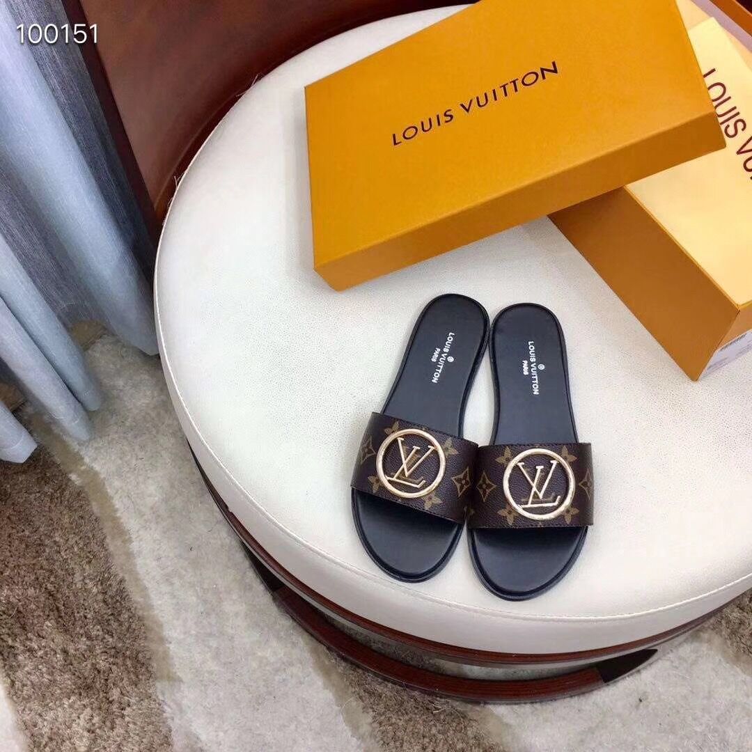 Louis Vuitton Monogram Lock It Flat Mule  - EUR FASHION