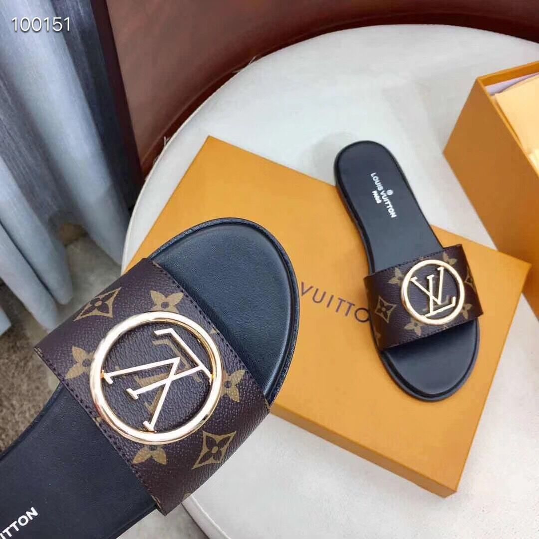 Louis Vuitton Monogram Lock It Flat Mule  - EUR FASHION