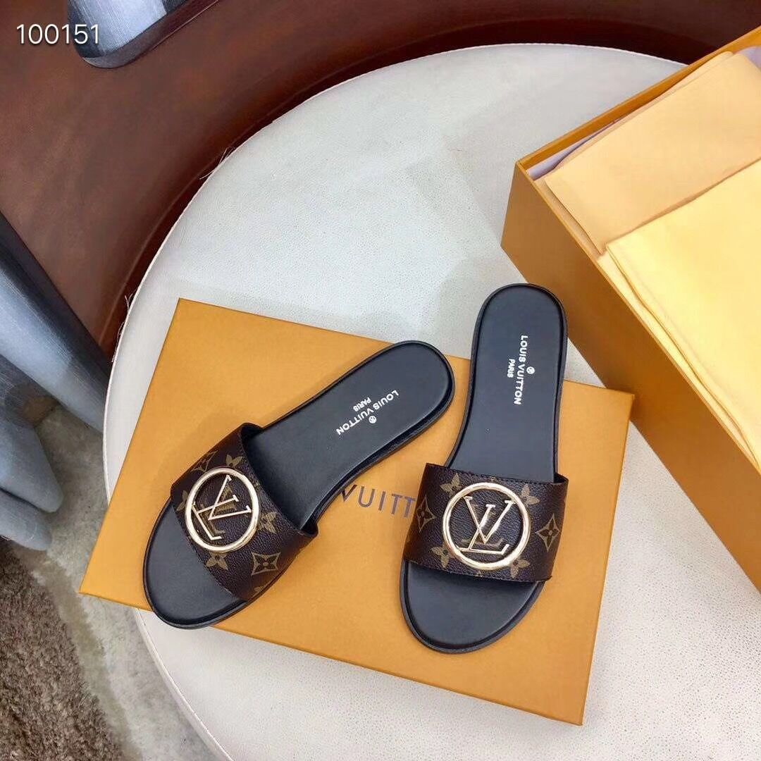 Louis Vuitton Monogram Lock It Flat Mule  - EUR FASHION