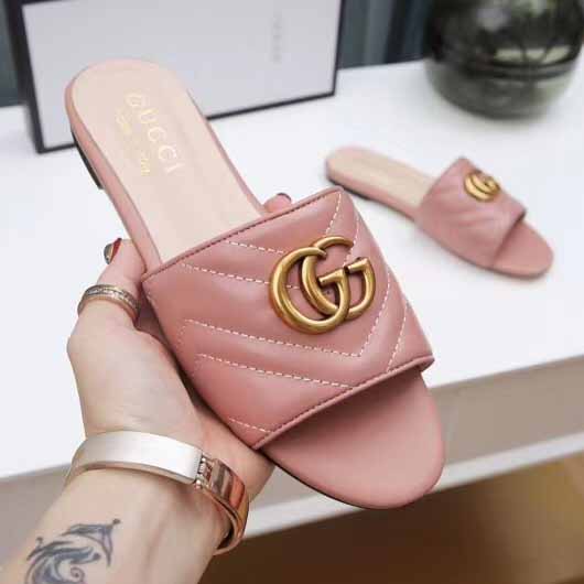 Gucci Women's Slide Sandal With Double G - EUR FASHION