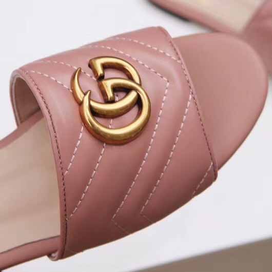 Gucci Women's Slide Sandal With Double G - EUR FASHION