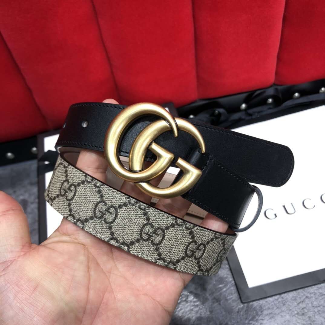 Gucci GG Belt With Double G Buckle - EUR FASHION