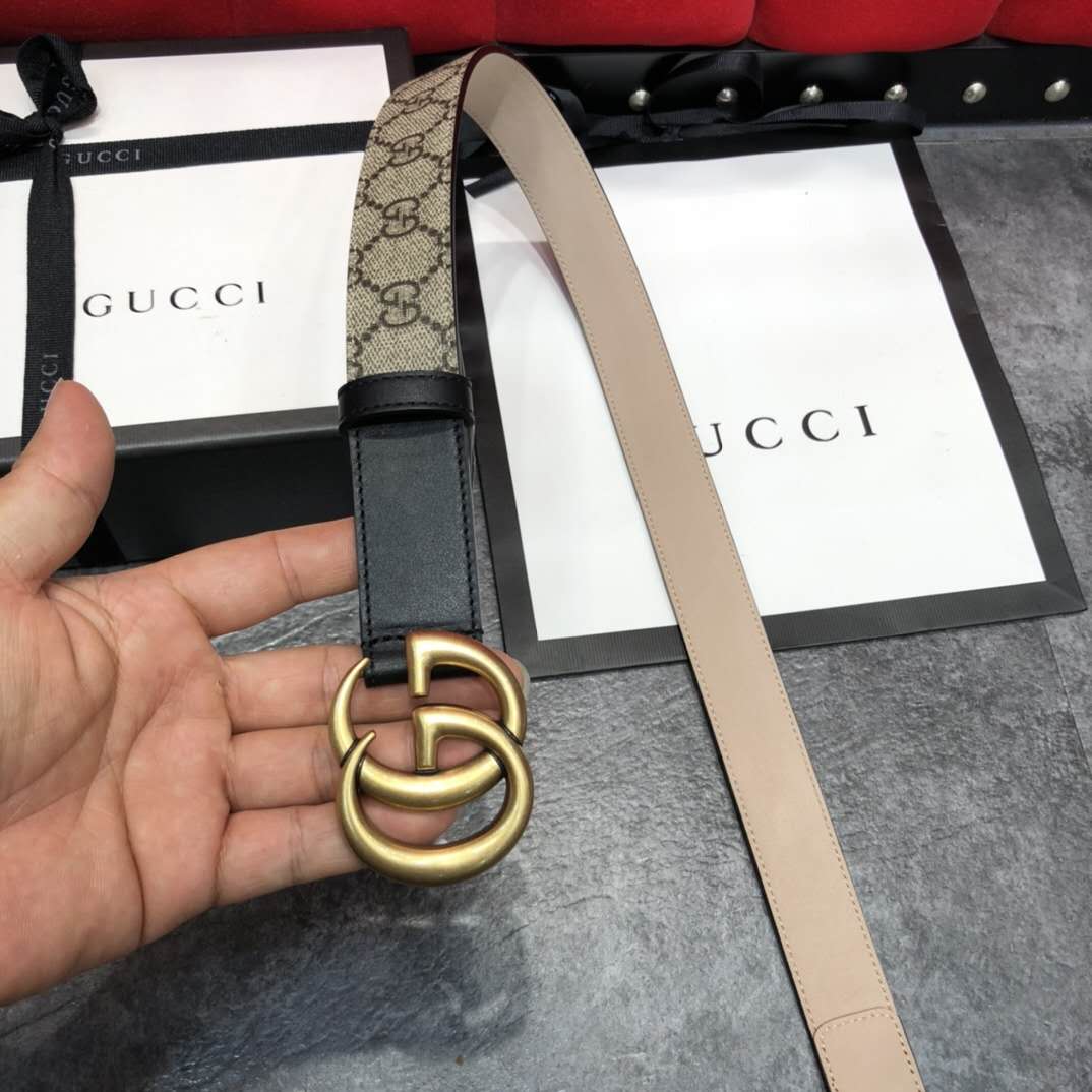 Gucci GG Belt With Double G Buckle - EUR FASHION