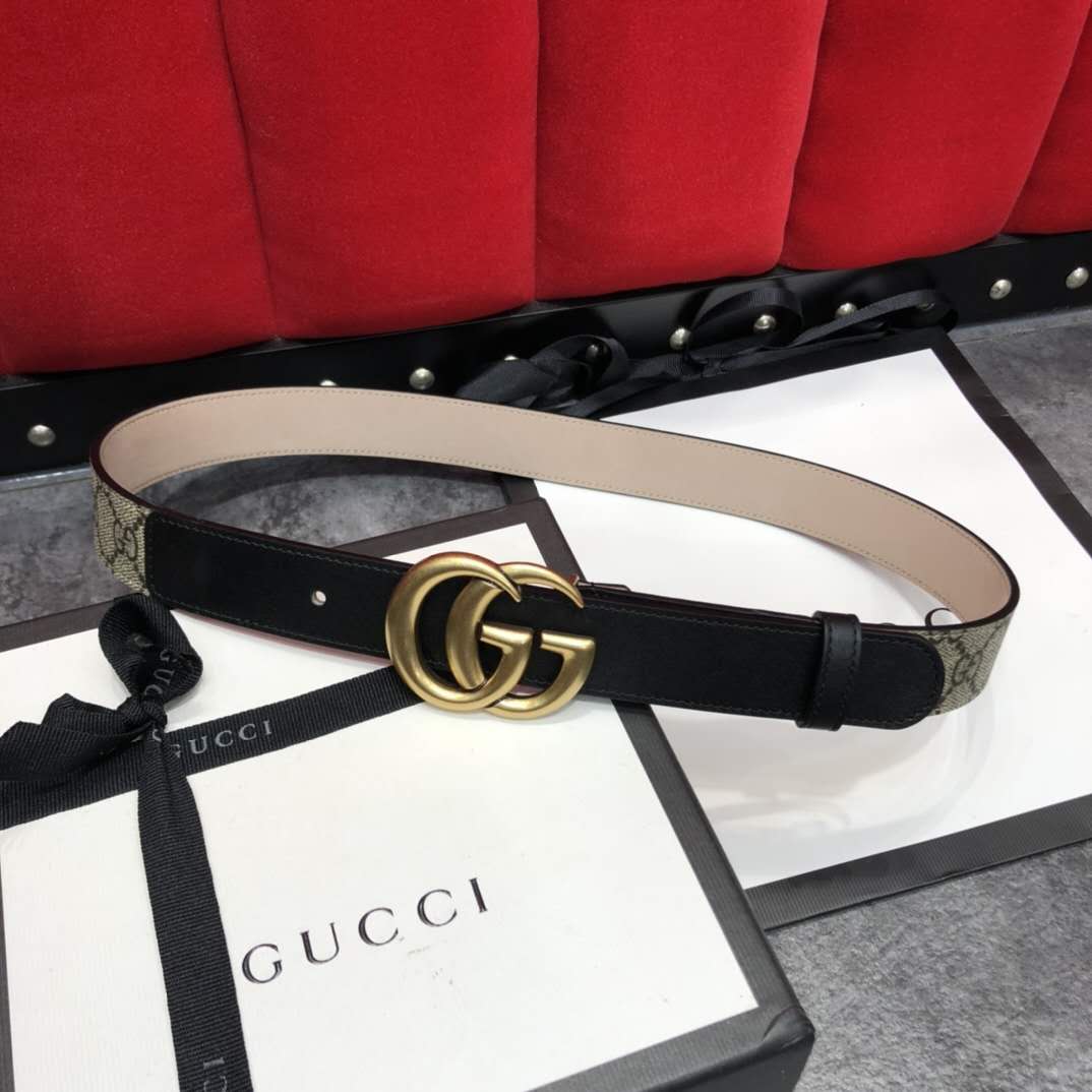 Gucci GG Belt With Double G Buckle - EUR FASHION