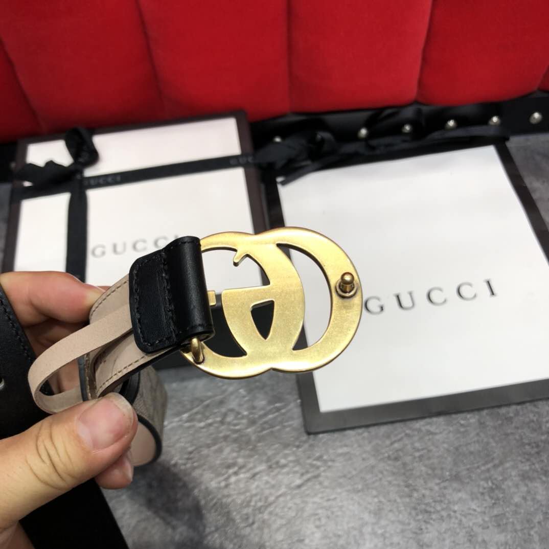 Gucci GG Belt With Double G Buckle - EUR FASHION