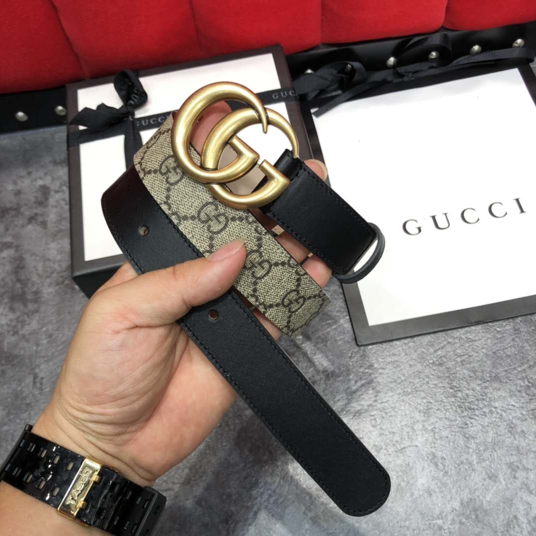 Gucci GG Belt With Double G Buckle - EUR FASHION