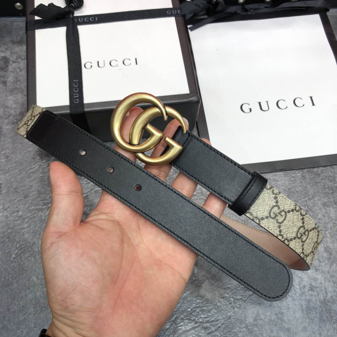 Gucci GG Belt With Double G Buckle - EUR FASHION