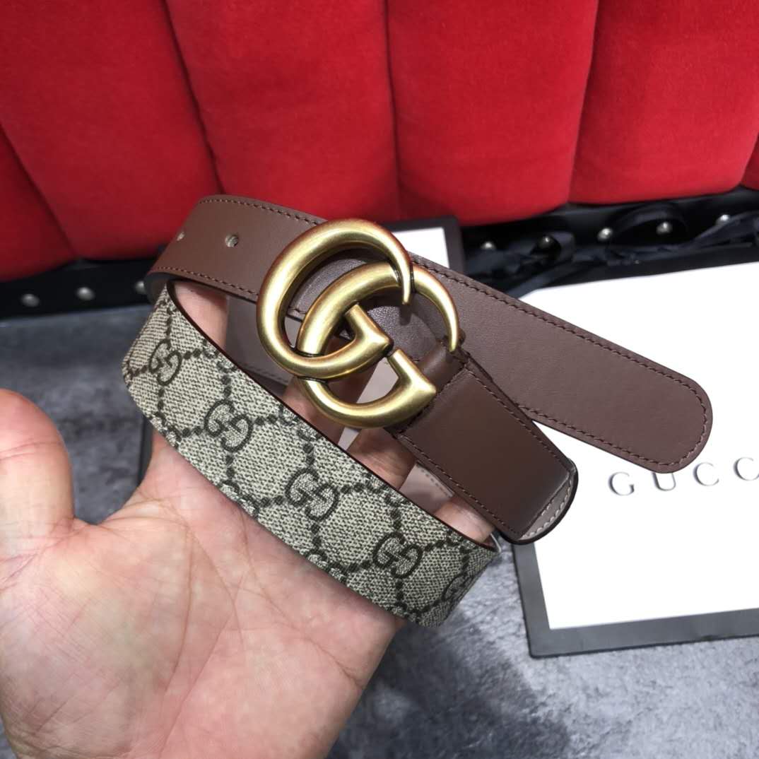 Gucci GG Belt With Double G Buckle - EUR FASHION