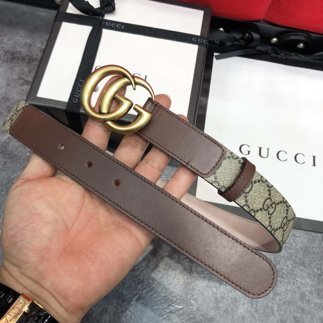 Gucci GG Belt With Double G Buckle - EUR FASHION