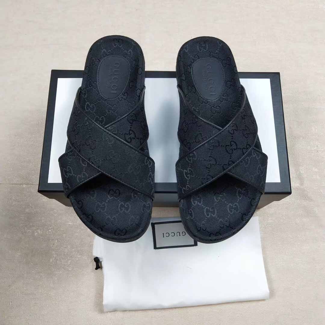 Gucci Men's GG Slide Sandal - EUR FASHION