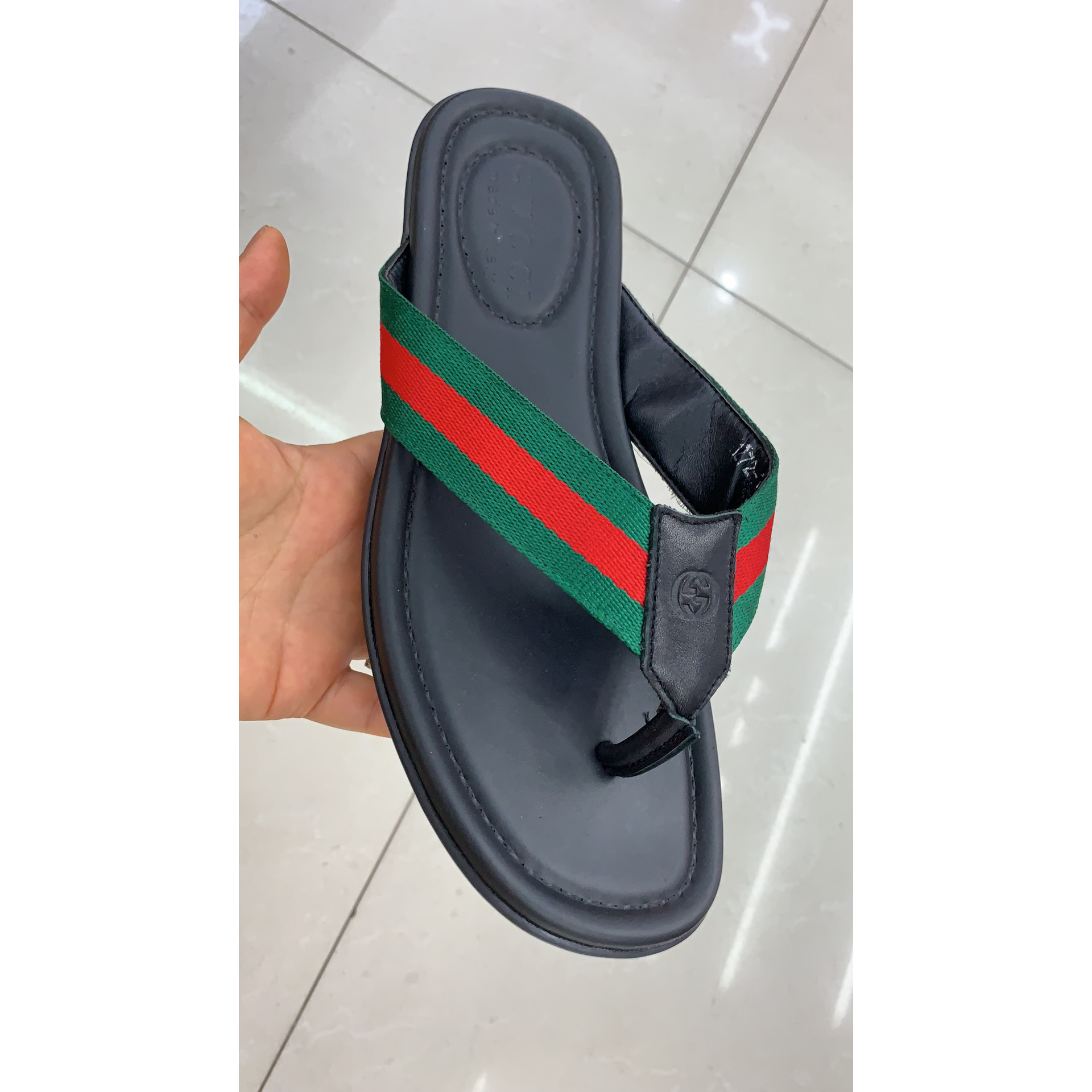 Gucci Web Flip Flops - EUR FASHION