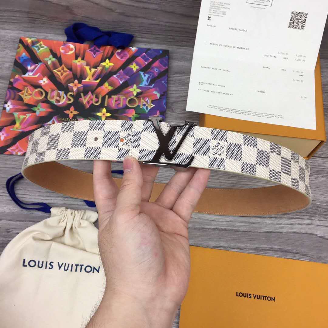 Louis Vuitton Initiales Damier Belt - EUR FASHION