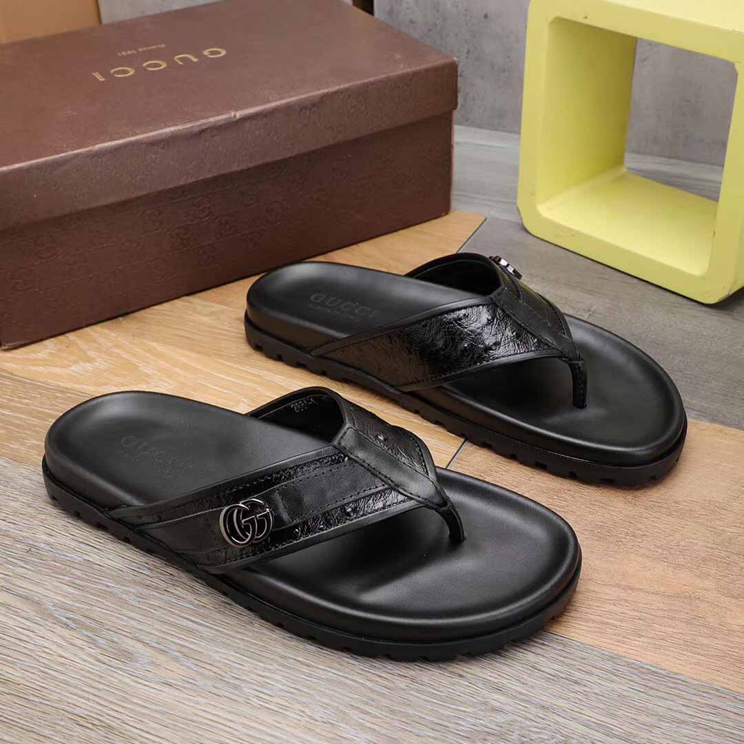 Gucci GG Slides Thong Sandals  - EUR FASHION