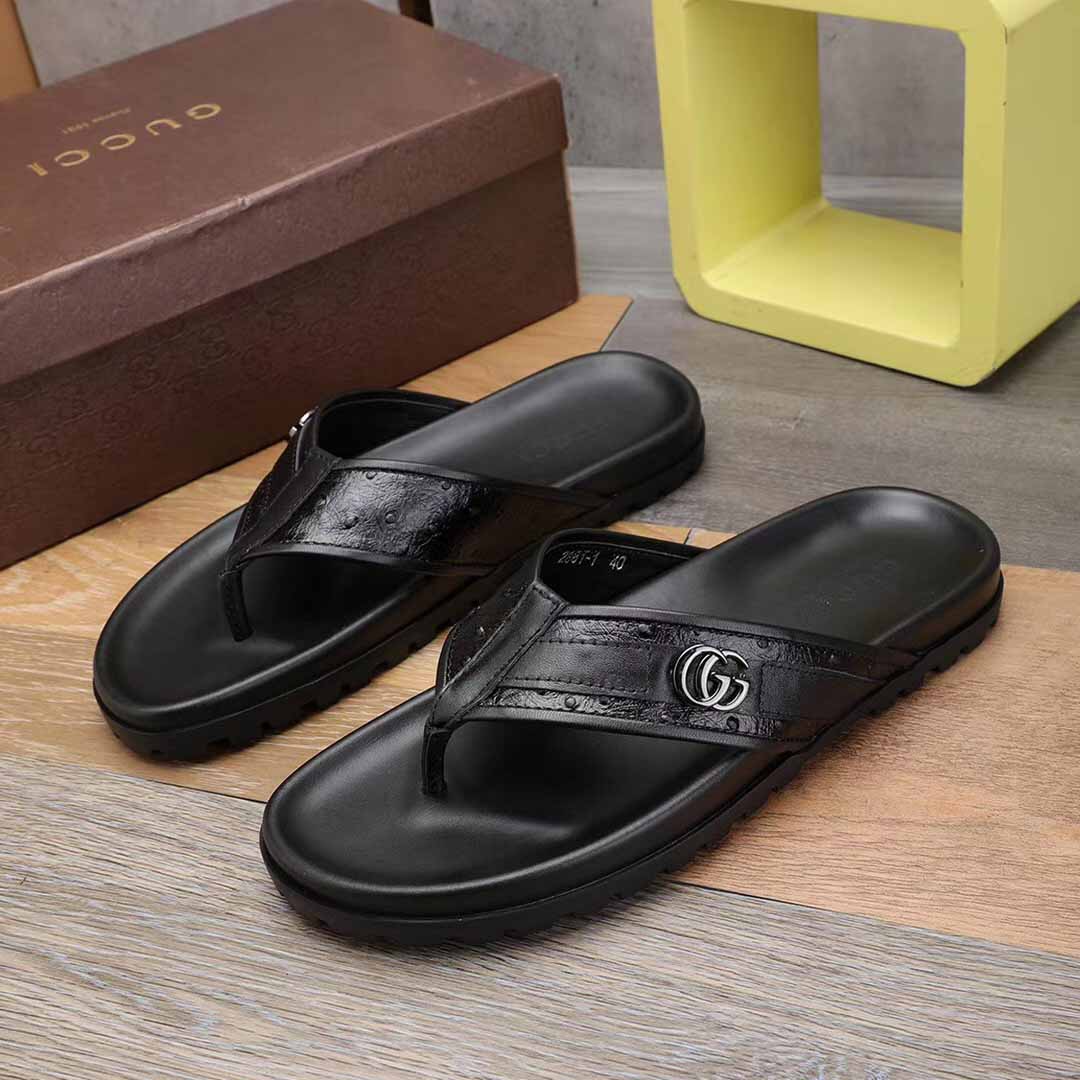 Gucci GG Slides Thong Sandals  - EUR FASHION