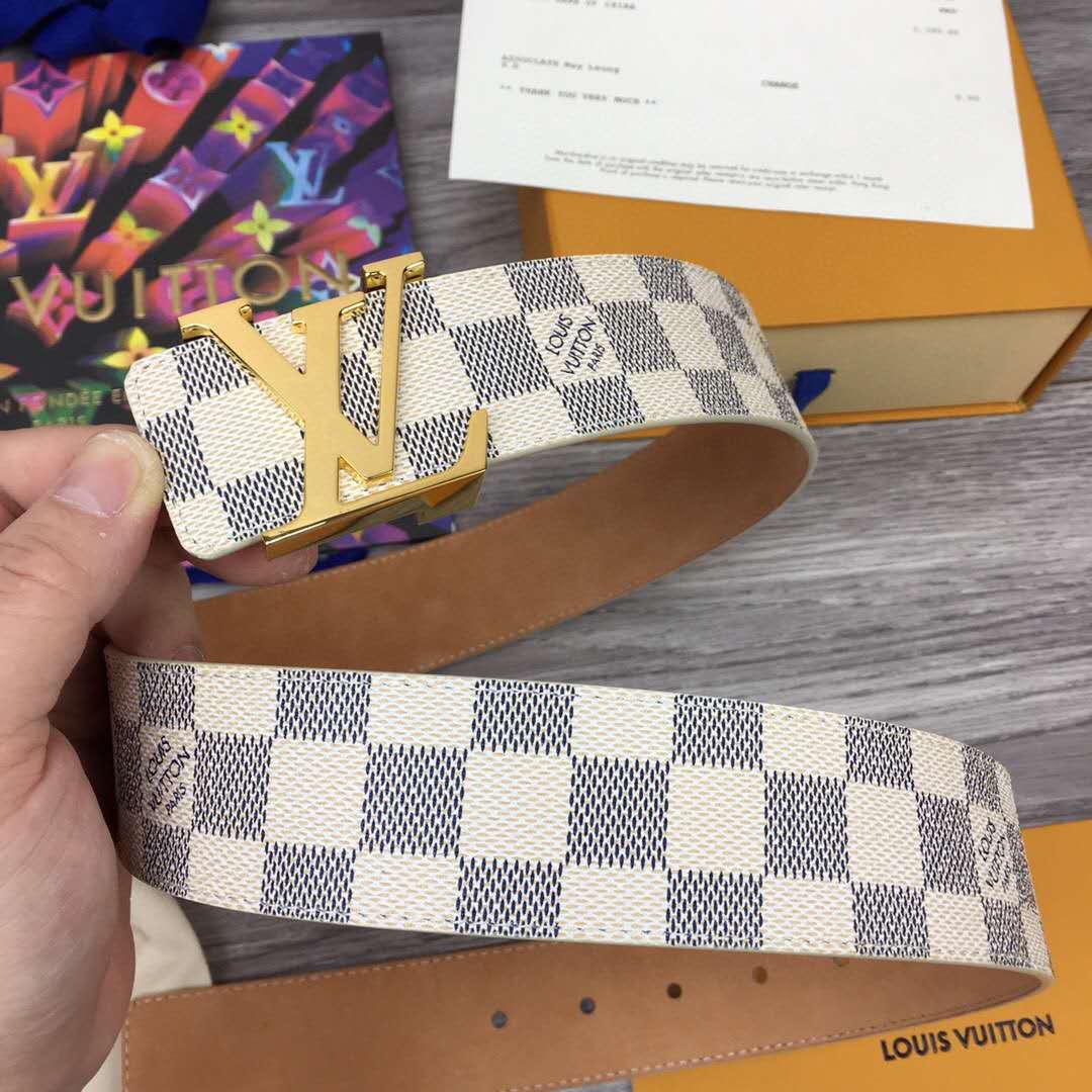 Louis Vuitton Initiales Damier Belt - EUR FASHION