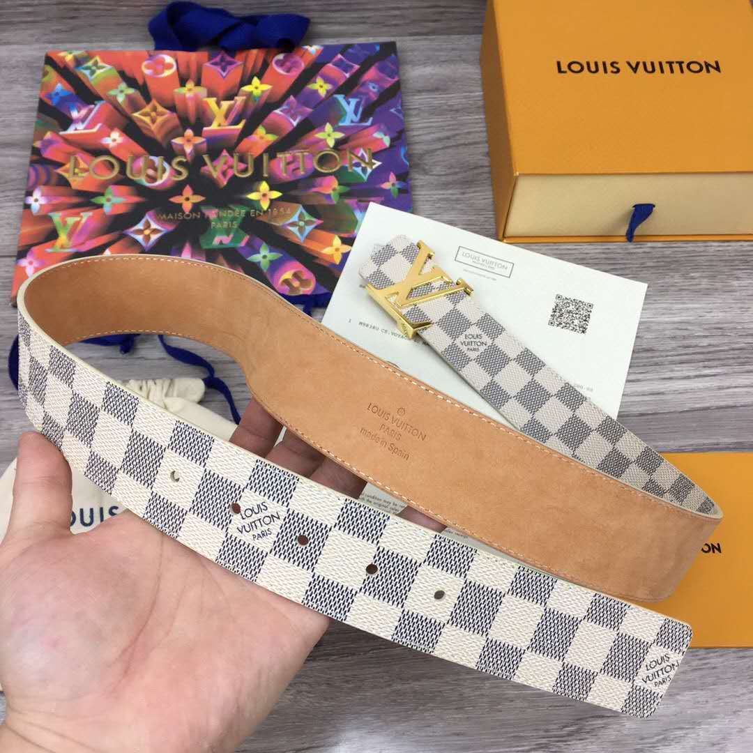 Louis Vuitton Initiales Damier Belt - EUR FASHION