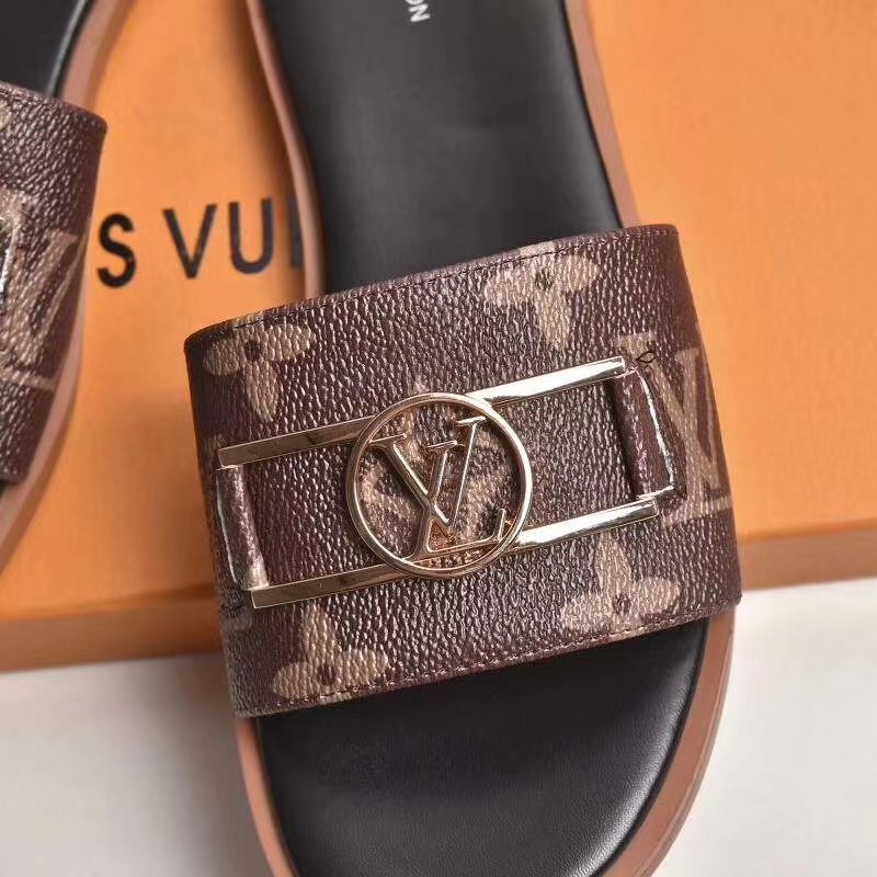 Louis Vuitton Monogram Lock It Flat Mule  - EUR FASHION