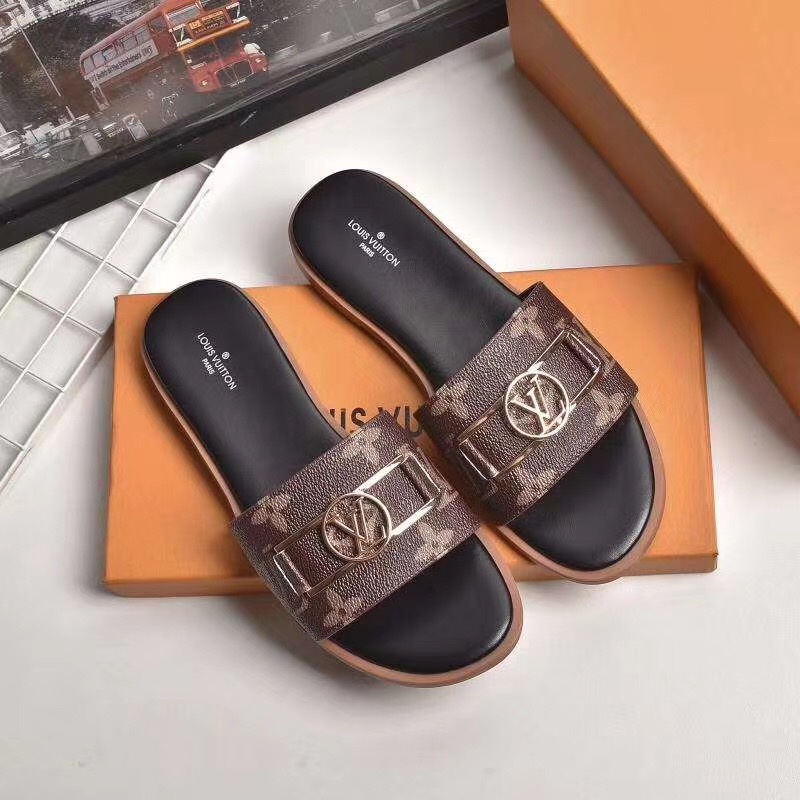 Louis Vuitton Monogram Lock It Flat Mule  - EUR FASHION