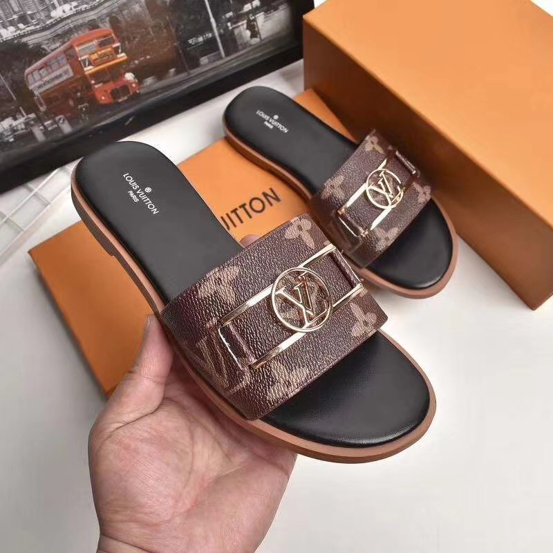 Louis Vuitton Monogram Lock It Flat Mule  - EUR FASHION