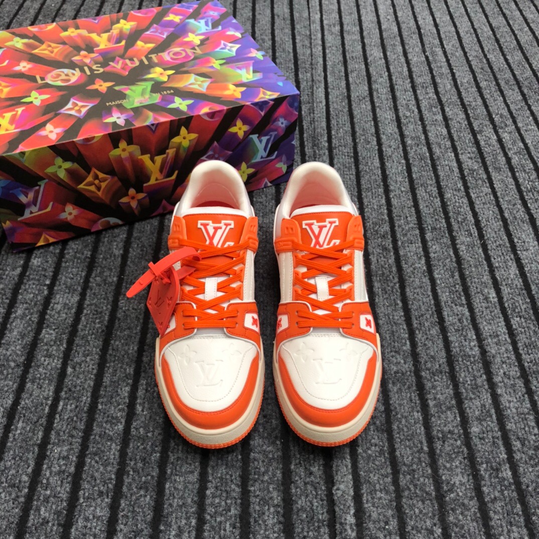 Louis Vuitton Trainer Sneaker In Orange - EUR FASHION