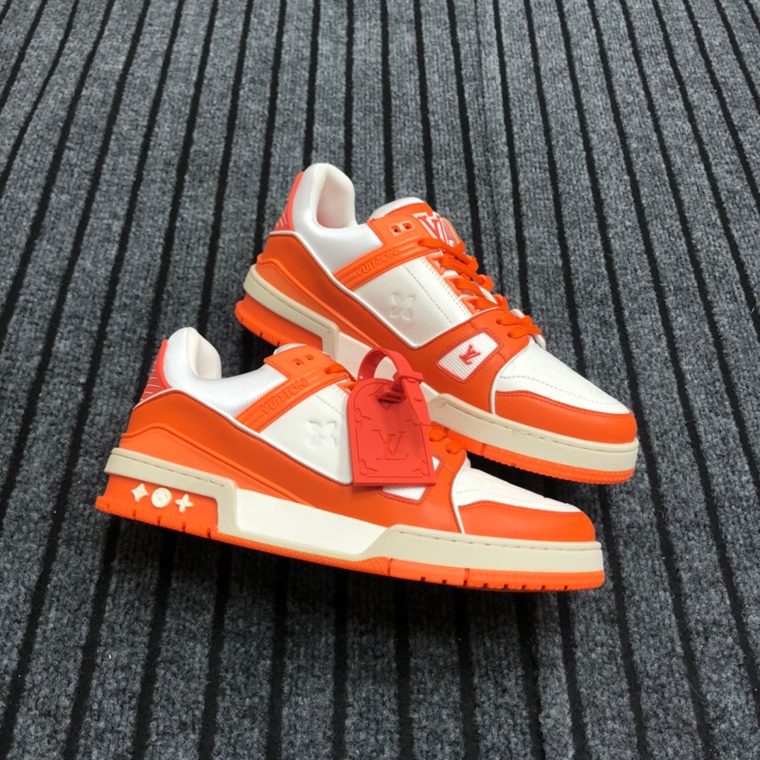 Louis Vuitton Trainer Sneaker In Orange - EUR FASHION