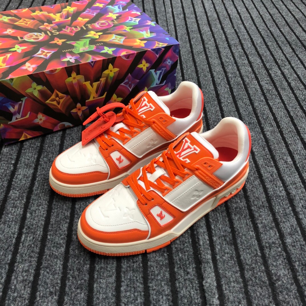 Louis Vuitton Trainer Sneaker In Orange - EUR FASHION