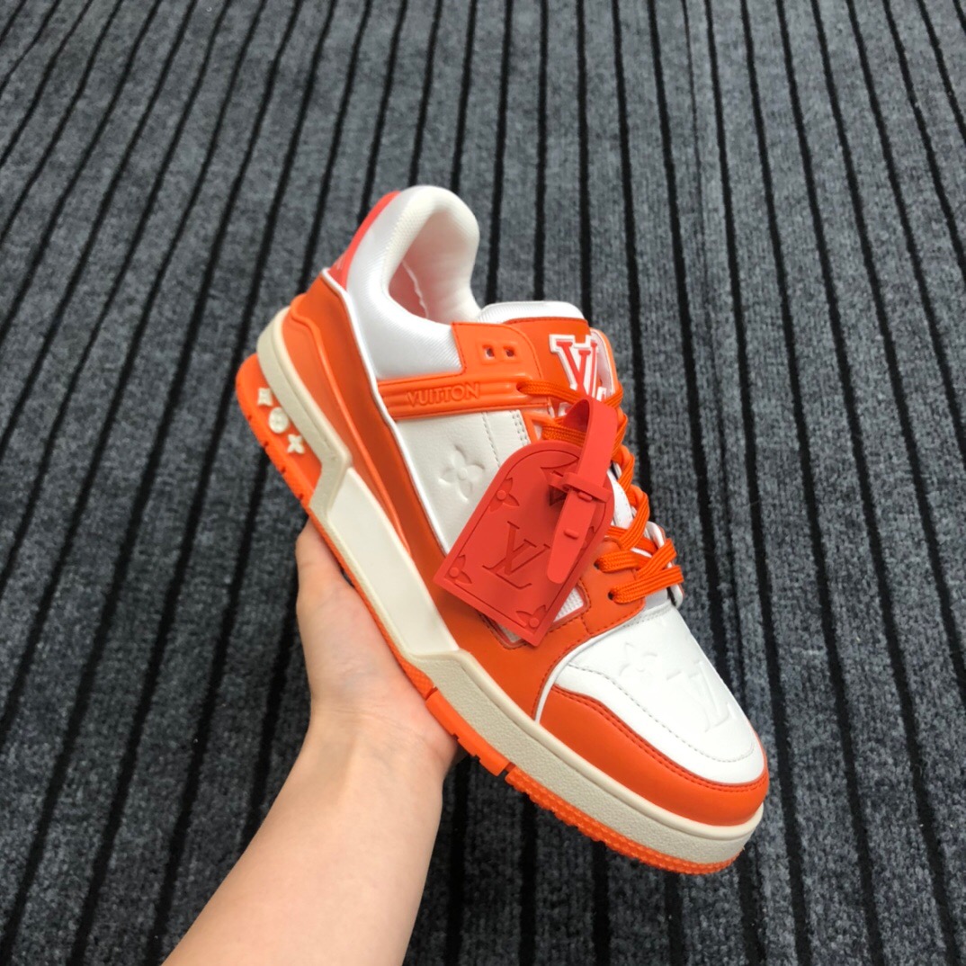 Louis Vuitton Trainer Sneaker In Orange - EUR FASHION