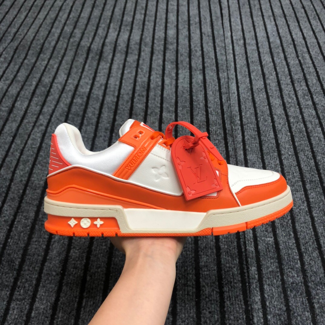 Louis Vuitton Trainer Sneaker In Orange - EUR FASHION