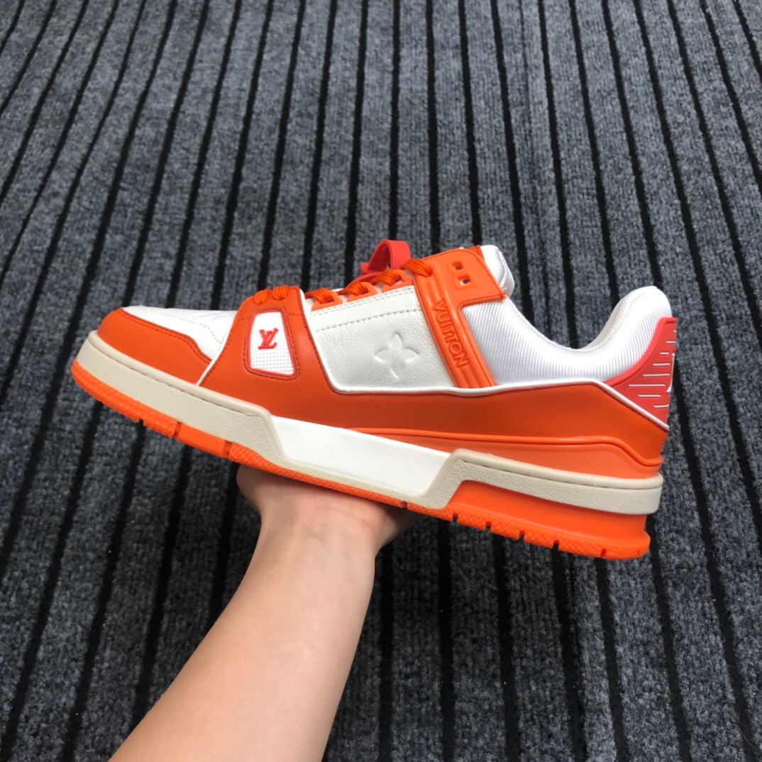 Louis Vuitton Trainer Sneaker In Orange - EUR FASHION