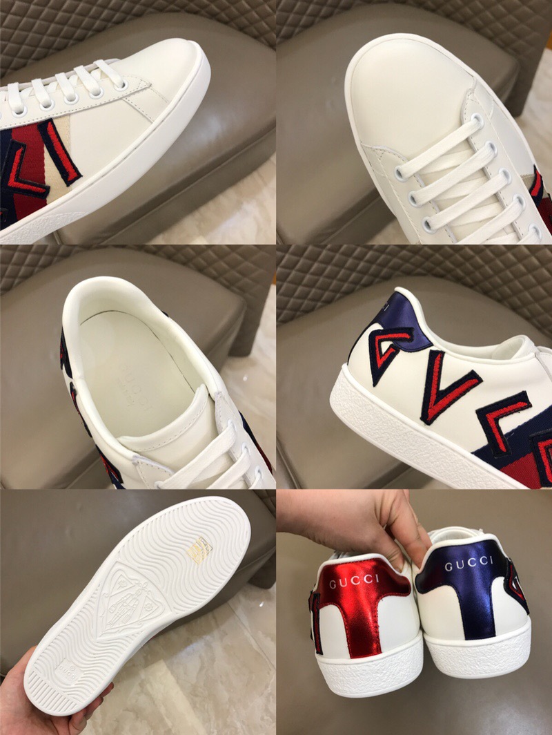 Gucci Letter Ace Embroidered Sneaker - EUR FASHION