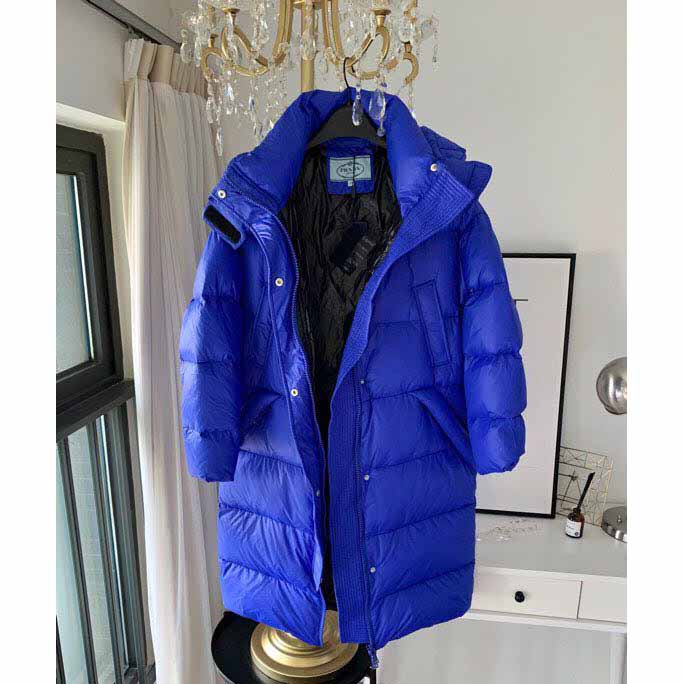 Prada Goose Down Long Jacket  - EUR FASHION