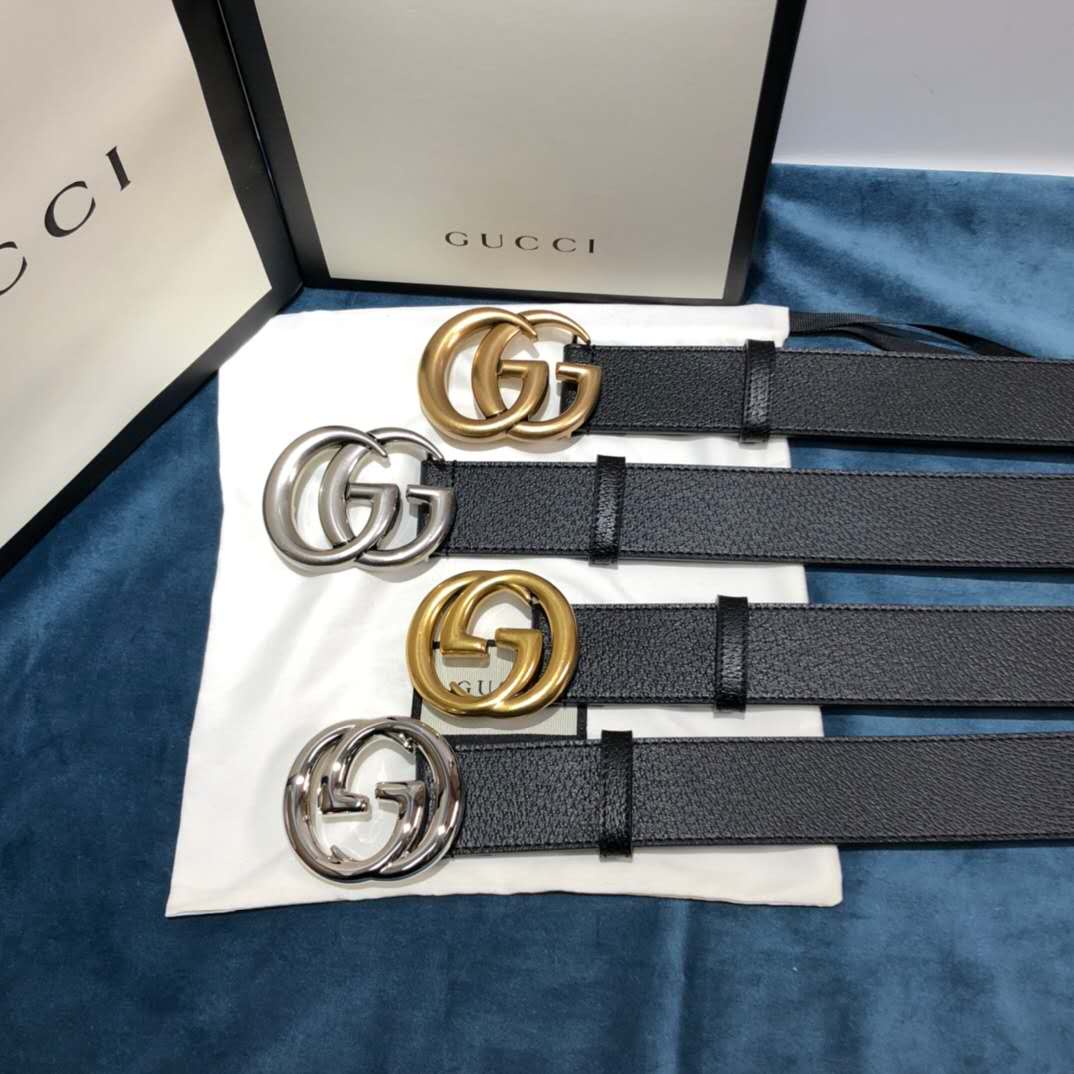 Gucci Black Belt ,1.5 Inch Buckle 3.003W*2.36 H Inches - EUR FASHION