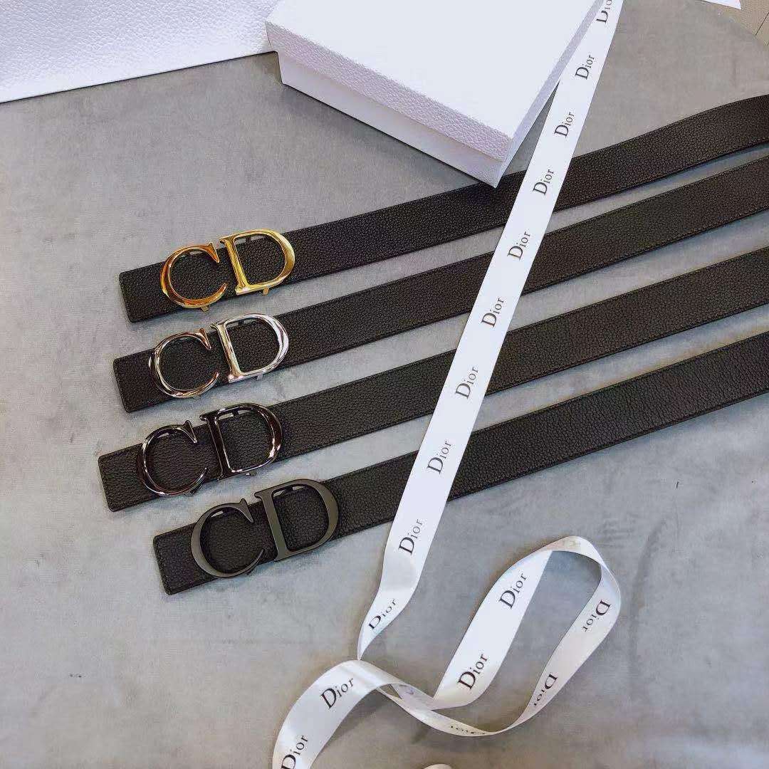 Dior 'CD' Leather Belt - EUR FASHION