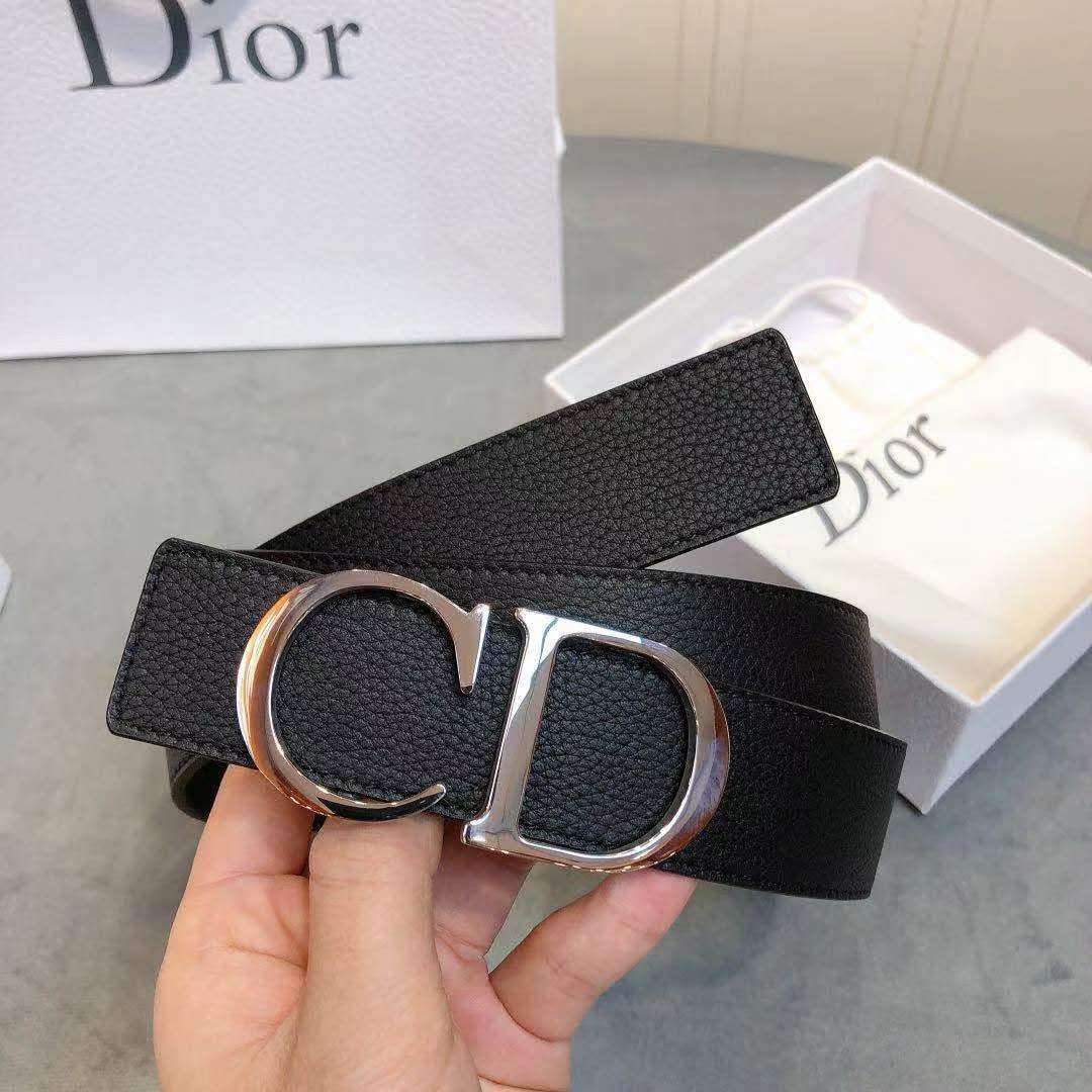 Dior 'CD' Leather Belt - EUR FASHION