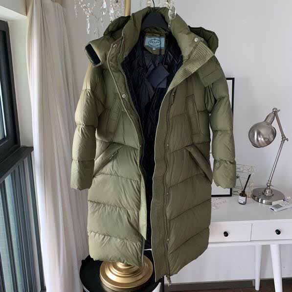 Prada Goose Down Long Jacket  - EUR FASHION