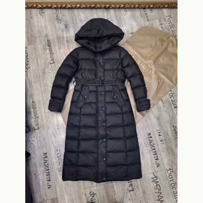 Burberry Belted Long Down Jacket - EUR FASHION