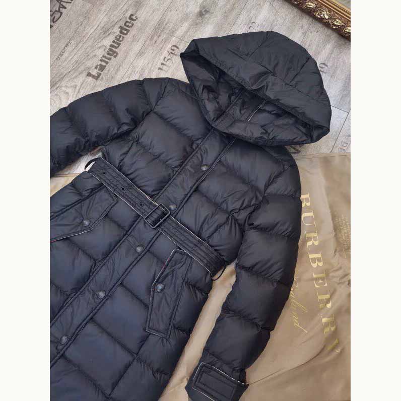 Burberry Belted Long Down Jacket - EUR FASHION