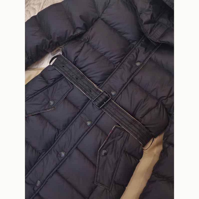 Burberry Belted Long Down Jacket - EUR FASHION