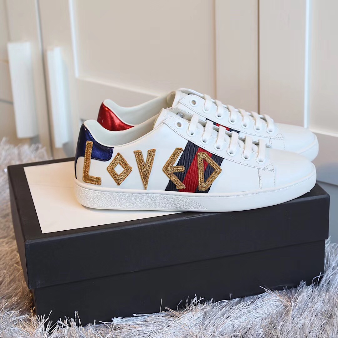 Gucci Ace Embroidered Sneaker - EUR FASHION